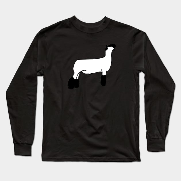 Market Wether Lamb Silhouette 2 - NOT FOR RESALE WITHOUT PERMISSION Long Sleeve T-Shirt by l-oh